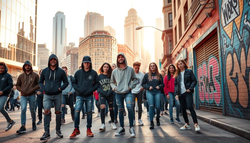 fashionable streetwear
