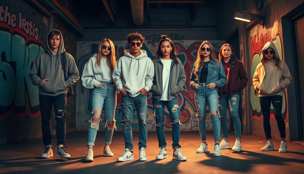 fashionable streetwear